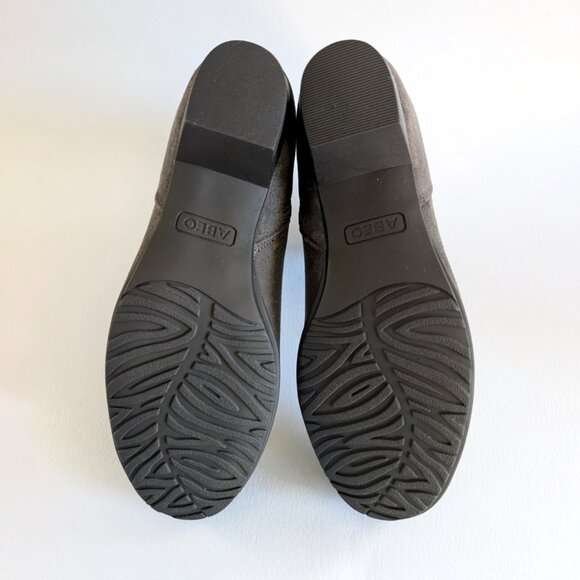 Abeo Melanie Leather Ankle Boots, Genuine Leather Dark Grey Booties, Size 7 - Picture 6 of 8